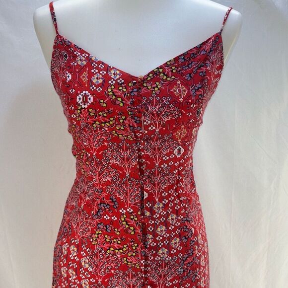 Abel the Label red bandana Lola Jaase high low dress anthropologie - Picture 2 of 14